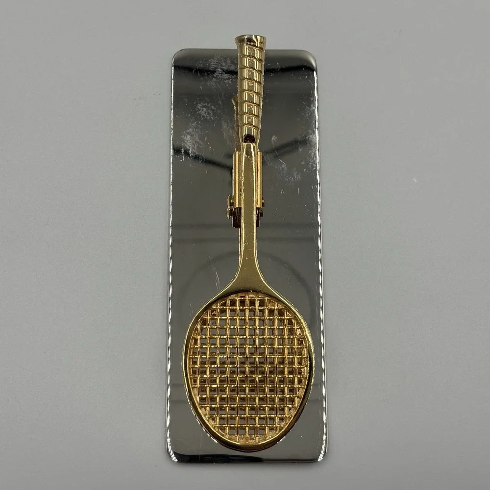 Vintage‎ Tennis Racquet Paper Clip/Paperweight